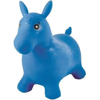 HOMCOM Caballito Balancín Bebé Balancín Peluche Caballo Madera para Niños  de 3-6 Años con Sonidos 74x28x65cm