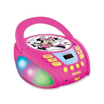 Reproductor De Cd Bluetooth Con Luces Y Usb - Minnie