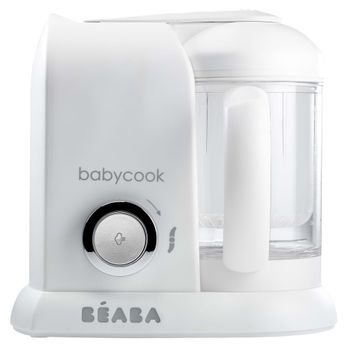 Robot De Cocina Para Bebés 4 En 1 Babycook Solo Blanco 1100 Ml Beaba