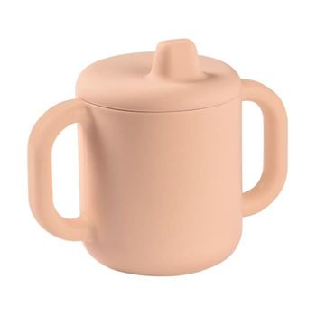 Taza De Aprendizaje De Silicona Rosa