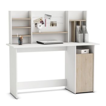 Topkit, Mesa De Escritorio Burgos 5214, Mesa De Ordenador Grande, mesa De  Escritorio Con Cajon Y Puerta, roble con Ofertas en Carrefour