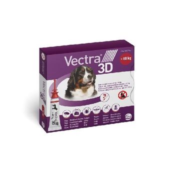 Ceva Pipetas Antiparasitarias Vectra 3d Perros Gigantes +40 Kg, 3 Pipetas