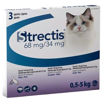 Ceva Sac Pipetas Antiparásitos Strectis Para Gatos 3 Uds 0,5 A 5 Kg