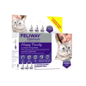 Feliway Optimum 3 Recambios Antiestrés Para Gatos