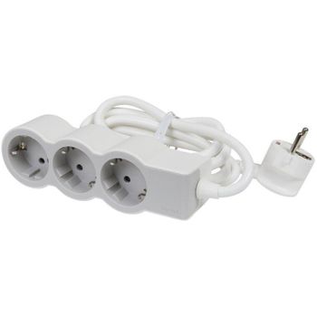 Regleta con interruptor orbegozo en 3000/ 3 tomas de corriente/ 3 usb/  blanca