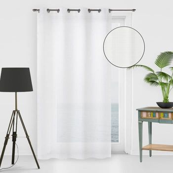 Cortinas Opacas Con Anillas De Metal 2 Piezas Beige 140x245 Cm Vidaxl con  Ofertas en Carrefour