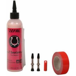 Zefal Kit Tubeless 9 M - 20 Mm Valvula Presta 40 Mm