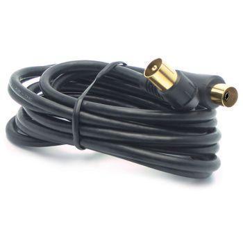 Prolongador Coax. M/h 5m Negro