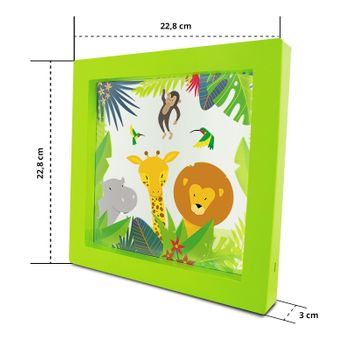 Marco Lampara Luminosa Infantil Animales Jungle Metronic 475600