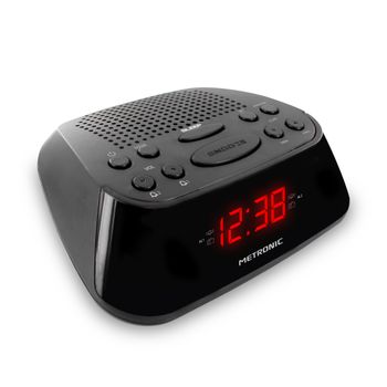 Radio Despertador Reloj Digital Fm Metronic 477003