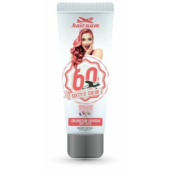 Coloración Semipermanente Hairgum Sixty's Color Coral Sunset (60 Ml)