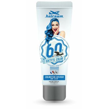 Coloración Semipermanente Hairgum Sixty's Color Flash Blue (60 Ml)