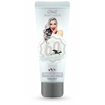 Coloración Semipermanente Hairgum Sixty's Color Silver Pink (60 Ml)