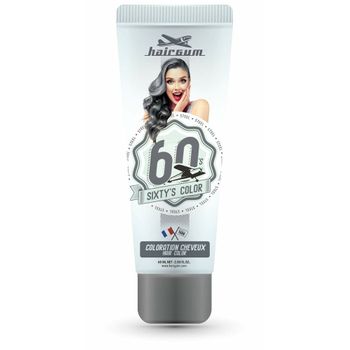 Coloración Semipermanente Hairgum Sixty's Color Acero (60 Ml)