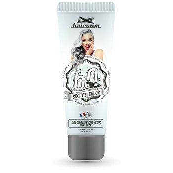 Coloración Semipermanente Hairgum Sixty's Color Blanco (60 Ml)