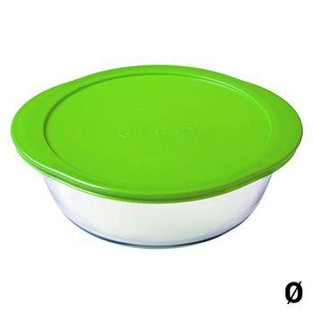 Tupper Cristal Benetton Hermético Cuadrado 340ml Borosilicato Tapa