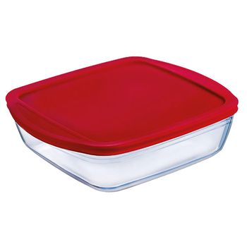 Recipiente Cuadrado Vidrio Cook&store Ocu 25x22x5cm-2,2l