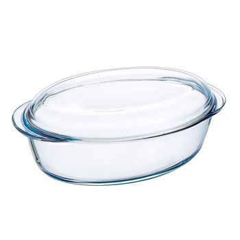 Cacerola Vidrio Oval Tapa Classic Vidrio 33x20x10cm