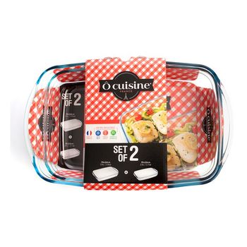 Pyrex Classic – Recipiente rectangular de vidrio con tapa, 2.6L – Shopavia