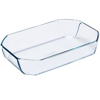 Pyrex Classic – Recipiente rectangular de vidrio con tapa, 2.6L – Shopavia