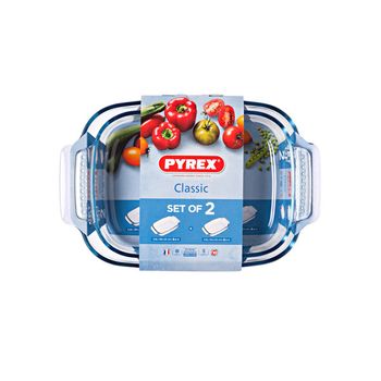 Fuente Rectangular Set2 39x25 35x23 - Pyrex - 4937622