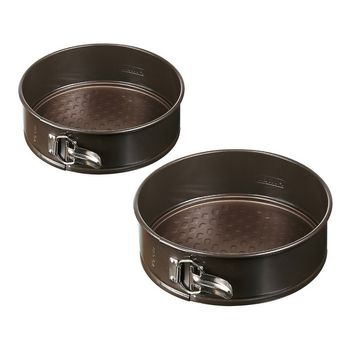 Set De Moldes Desmontables Pyrex Asimetria Acero Galvanizado (20 + 26 Cm) (2 Pcs)