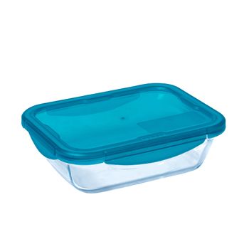 Fiambrera Pyrex Cook & Go Cristal Azul (0,8 L)