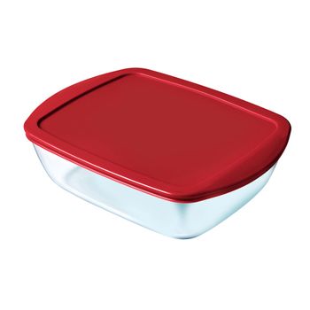 Fiambrera Pyrex Cook & Store Cristal Rojo (0,4 L)