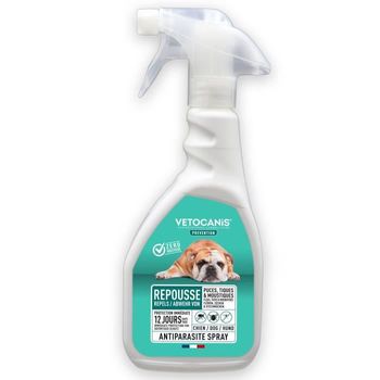 Spray Repelente De Pulgas, Garrapatas Y Mosquitos - Perros - 500 Ml