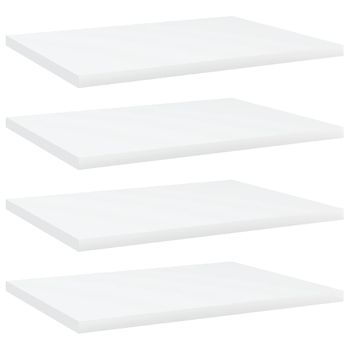 Estantes Para Estantería 4 Uds Contrachapada Blanco 40x30x1,5cm