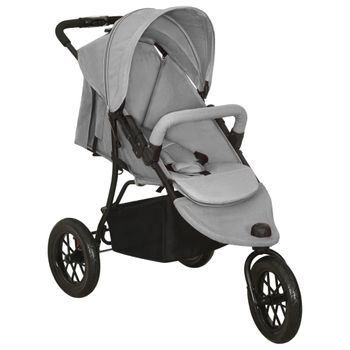 Carrito De Bebés De Acero Gris Claro