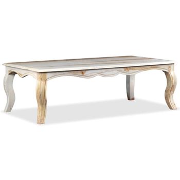 Mesa De Centro De Madera Maciza De Sheesham 110x60x35 Cm