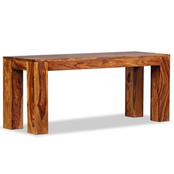 Banco De Madera Maciza De Sheesham 110x35x45 Cm