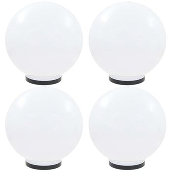 Lámparas De Bola Led 4 Unidades Esféricas Pmma 40 Cm