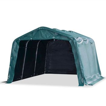 Carpa Ganado Desmontable Pvc Verde Oscuro 550 G/m² 3,3x4,8 M