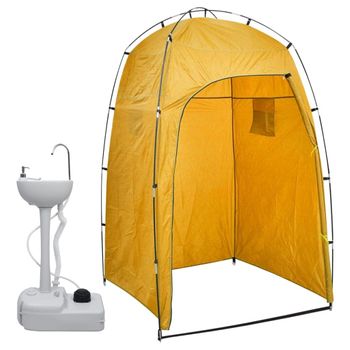 Lavabo Portátil Para Camping Con Tienda De Campaña 20 L