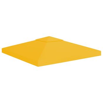 Toldo De Cenador 2 Niveles 310 G/m² 3x3 M Amarillo