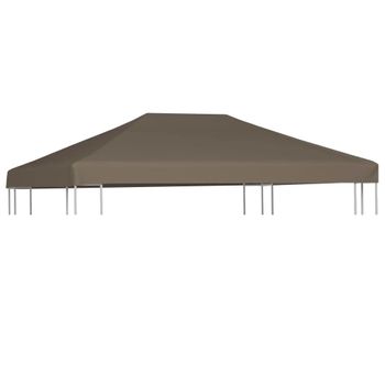 Toldo De Cenador Gris Topo 310 G/m² 3x3 M