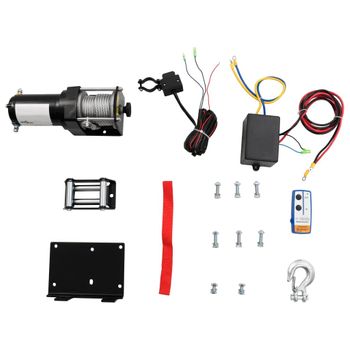 Cabrestante Eléctrico Placa Montaje Guía De Rodillo 12v 1360kg