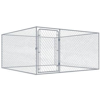 Perrera De Exterior De Acero Galvanizado 2x2x1 M