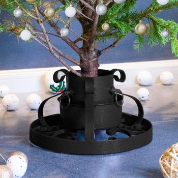 Soporte Para Árbol De Navidad Negro 29x29x15,5 Cm