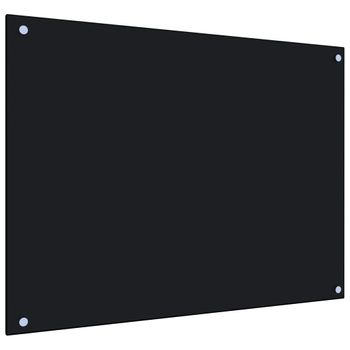 Protección Salpicaduras Cocina Vidrio Templado Negro 80x60 Cm