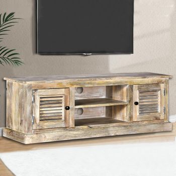 Mueble Para Tv De Madera Maciza De Mango