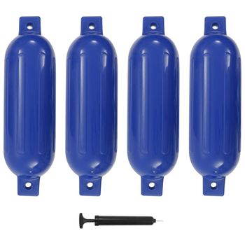 Parachoques Para Barco 4 Unidades Pvc Azul 51x14 Cm