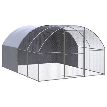 Gallinero De Exterior De Acero Galvanizado 3x4x2 M