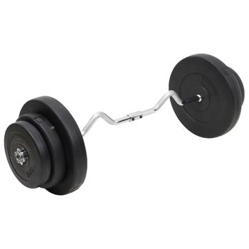 Mancuerna Curl Con Discos 60 Kg