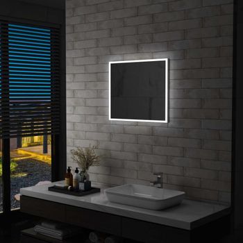 Espejo De Pared De Baño Con Led 60x50 Cm