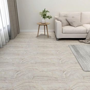 Tarimas De Suelo Autoadhesivas 20 Uds Pvc Beige 1,86 M²