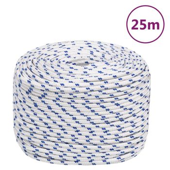 Cuerda De Barco Polipropileno Blanco 10 Mm 25 M