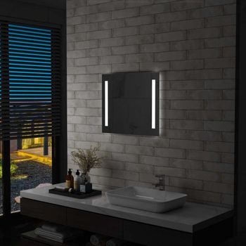 Espejo De Pared De Baño Con Led 60x50 Cm